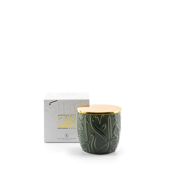 Large Luxury Scented candle From Diwan - Green