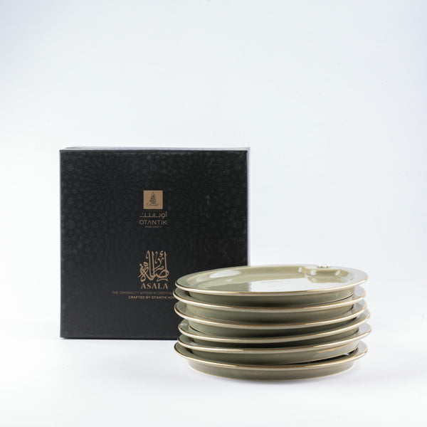 Cake Serving Plates From Asalah - Olive + Gold