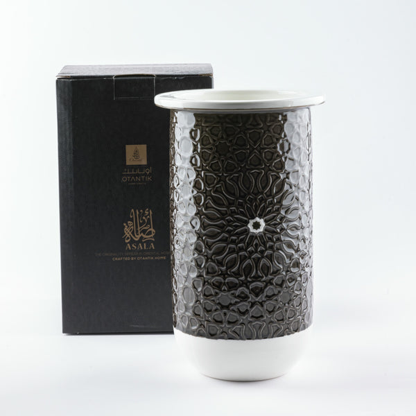 Large Porcelain Vase From Asalah - Black