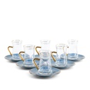 Tea And Arabic Coffee Set 19Pcs From Joud - Blue