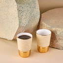 Cappuccino Set Of Two Cups From Majlis - Beige