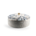 Medium Date Bowl From Harir - Blue