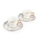 Turkish  Coffee Set  From Harir - Grey