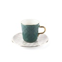 Porcelain Tea Sets For One Person From Rattan - Green