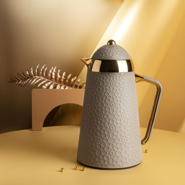 Vacuum Flask For Tea And Coffee From Crown - Grey