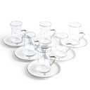 Tea Glass Sets From Crown - Silver