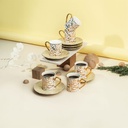 Turkish Coffee Set 12 pcs From Diwan -  Ivory