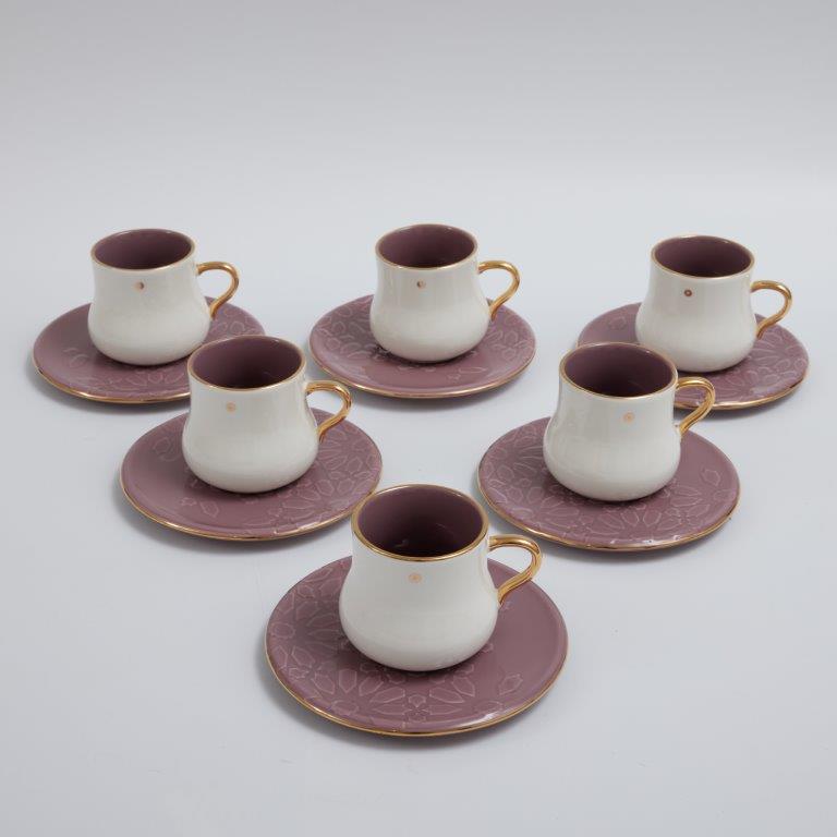 6cup 6saucer 200CC - Purple   