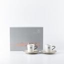 Turkish Coffee Set From Rosette - Beige