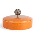 Large Date Bowl From Zuwar - Orange