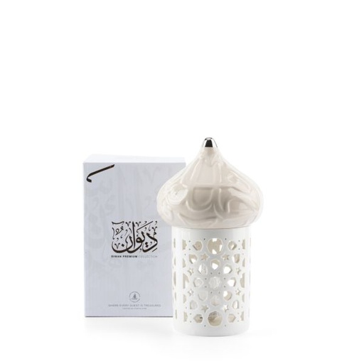[ET2357] Medium Electronic Candle From Diwan -  Pearl