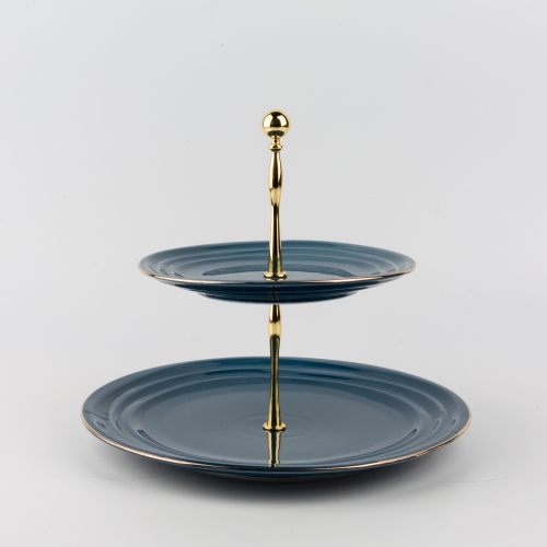 [ET1342] Blue - Cake Serving Sets From Harmony 