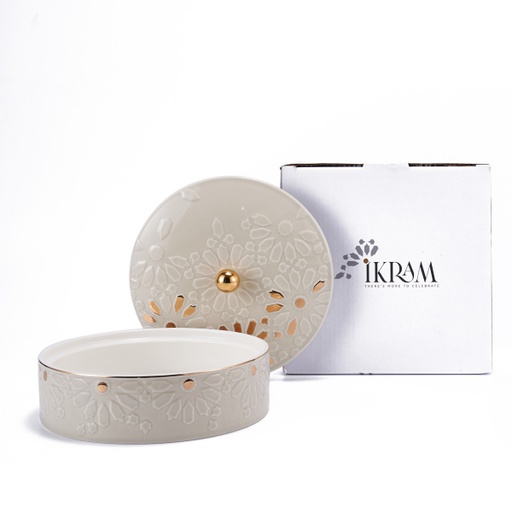 [ET1492] Beige - Date Bowl From Ikram