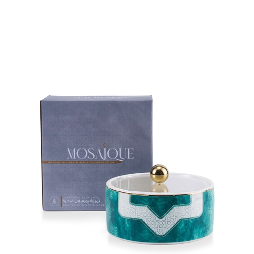 [GY1316] Small Date Bowl From Mosaique - Green
